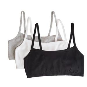 Set of 3 sports bras cotton